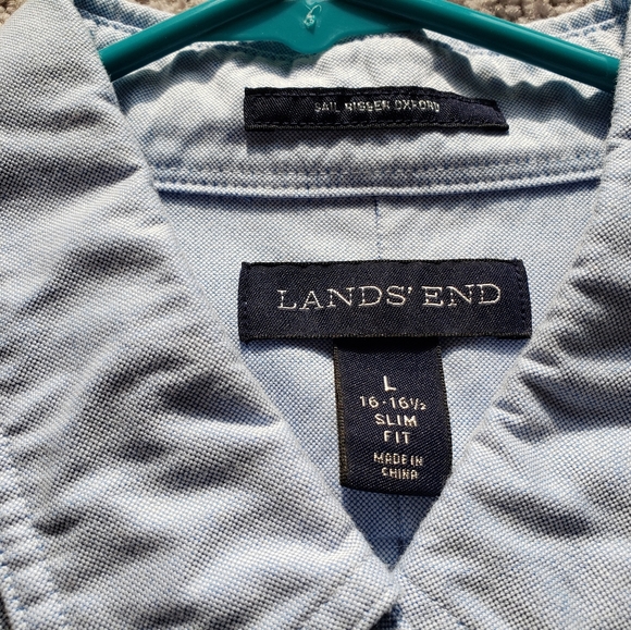 EUC Lands End Sail Rigger Oxford slim fit - Picture 2 of 3